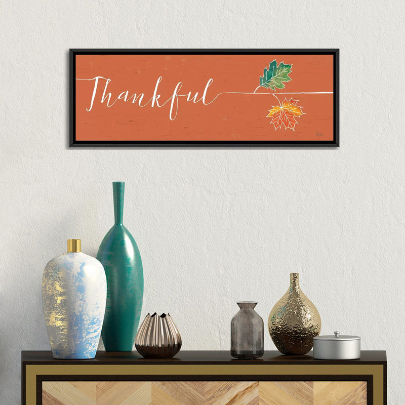 « relineed automne iii color » par veronique charron, impression sur toile, H 12 po x l 36 po x P 1,5 po, Toile tendue
