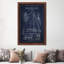 Sailboat Navy Blue Patent Blueprint 1 Piece Floater Frame Wall Art on Canvas-229602140-229601440