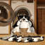  Tapis lavable Boston Terrier Dogs-1823395228
