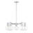 Rorem 5 - Light Shaded Modern Linear Chandelier in Chrome-843405866-813004265