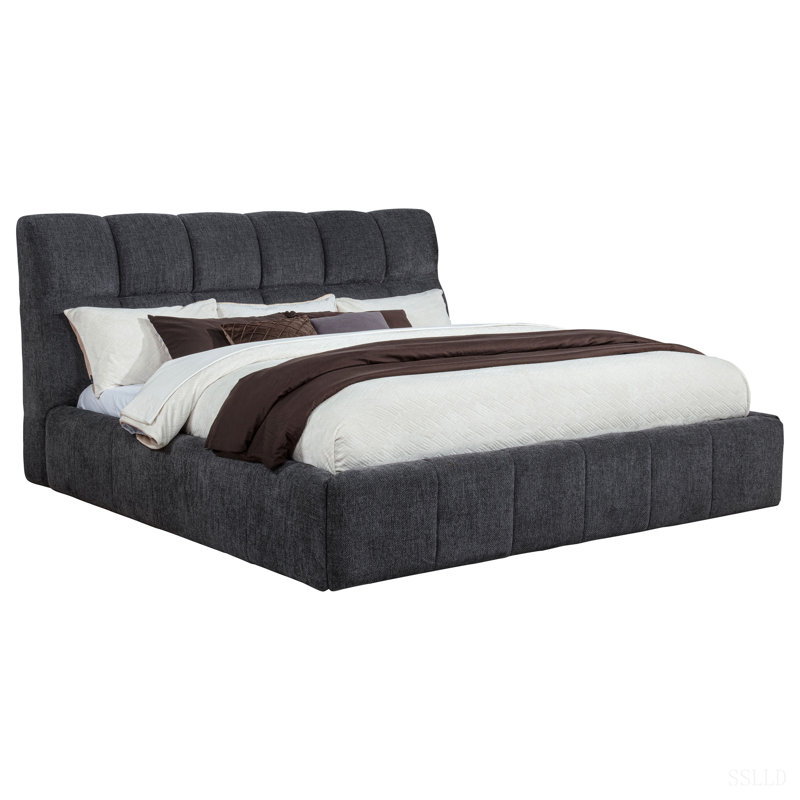 Lit plateforme Branson, Grey, King