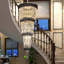 Grands lustres en cristal K9 pour escalier D32inxh94in