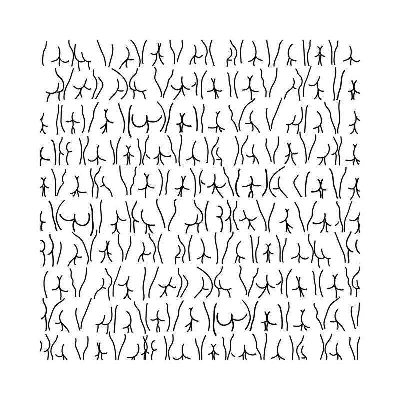 Encre par Notsniw Art - Giclée sur toile tendue avec châssis, H 12 po x l 12 po x P 0,75 po