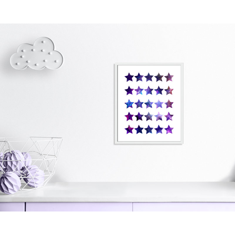 Décoration murale pour enfants rockin, H 25,5 po x l 21,5 po x P 1,19 po, Encadré de boîte blanc