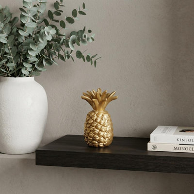 Sculpture ananas en fonte dorée 8 po