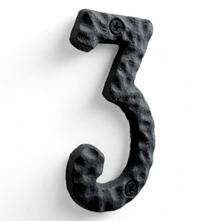4'' H Metal House Number