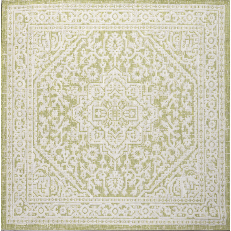 Tapis intérieur / extérieur Moten, Carré 5 pi 3 po