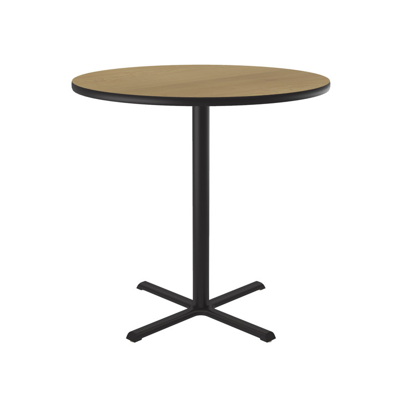48'' L Round Breakroom Table, 42"H x 36"W x 36"D