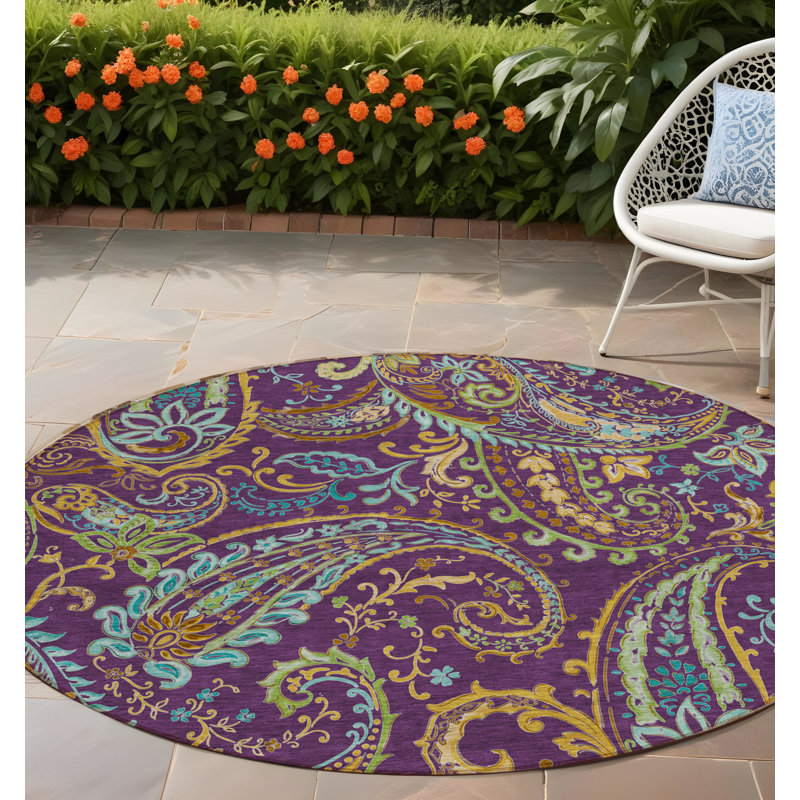 Tapis d'intérieur rond 8 po