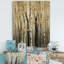 Golden Birch Forest III - impression de campagne sur bois de pin naturel-37110737