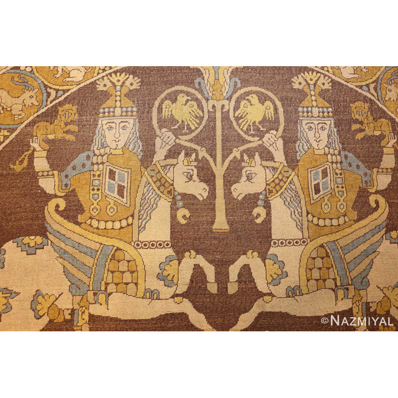 One-of-a-Kind Rectangle 6'4" X 11' Hand Knotted Area Rug
