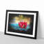 Pink Water Lily Flower Paint Splash - Picture Frame Graphic Art-56866651-56866648