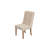 Dions Extendable Dining Set with Linen Upholstered Seating and Button Tufting-682599202-784423549
