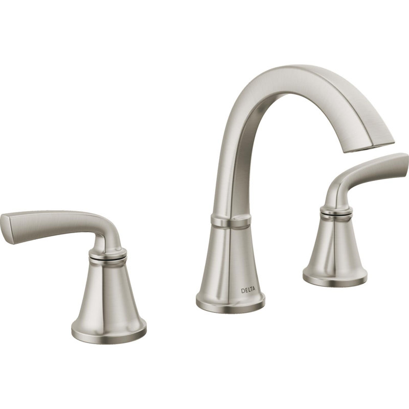 Geist™ Two Handle Widespread Bathroom Faucet, Spotshield Brushed Nickel