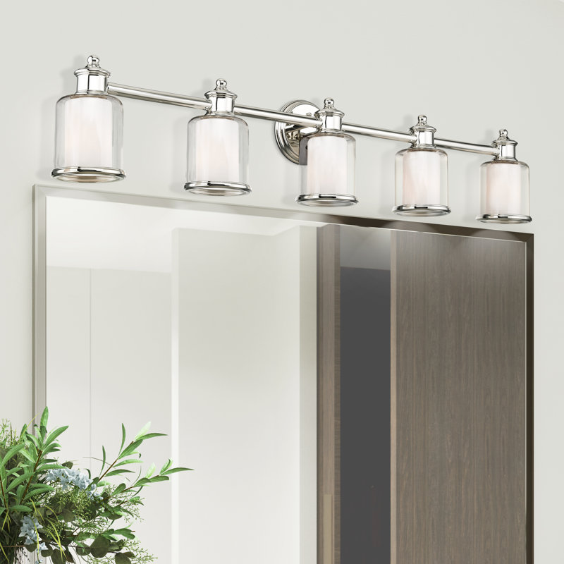 Allysa 5 - Light Dimmable Vanity Light, Polished Nickel