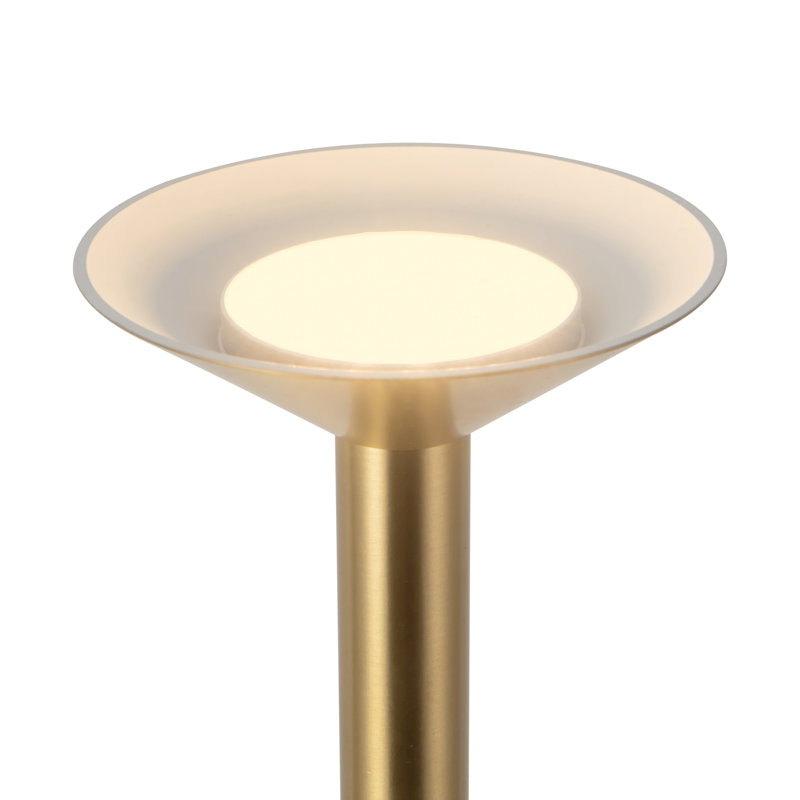 LED Floor Lamp, Brushed Gold