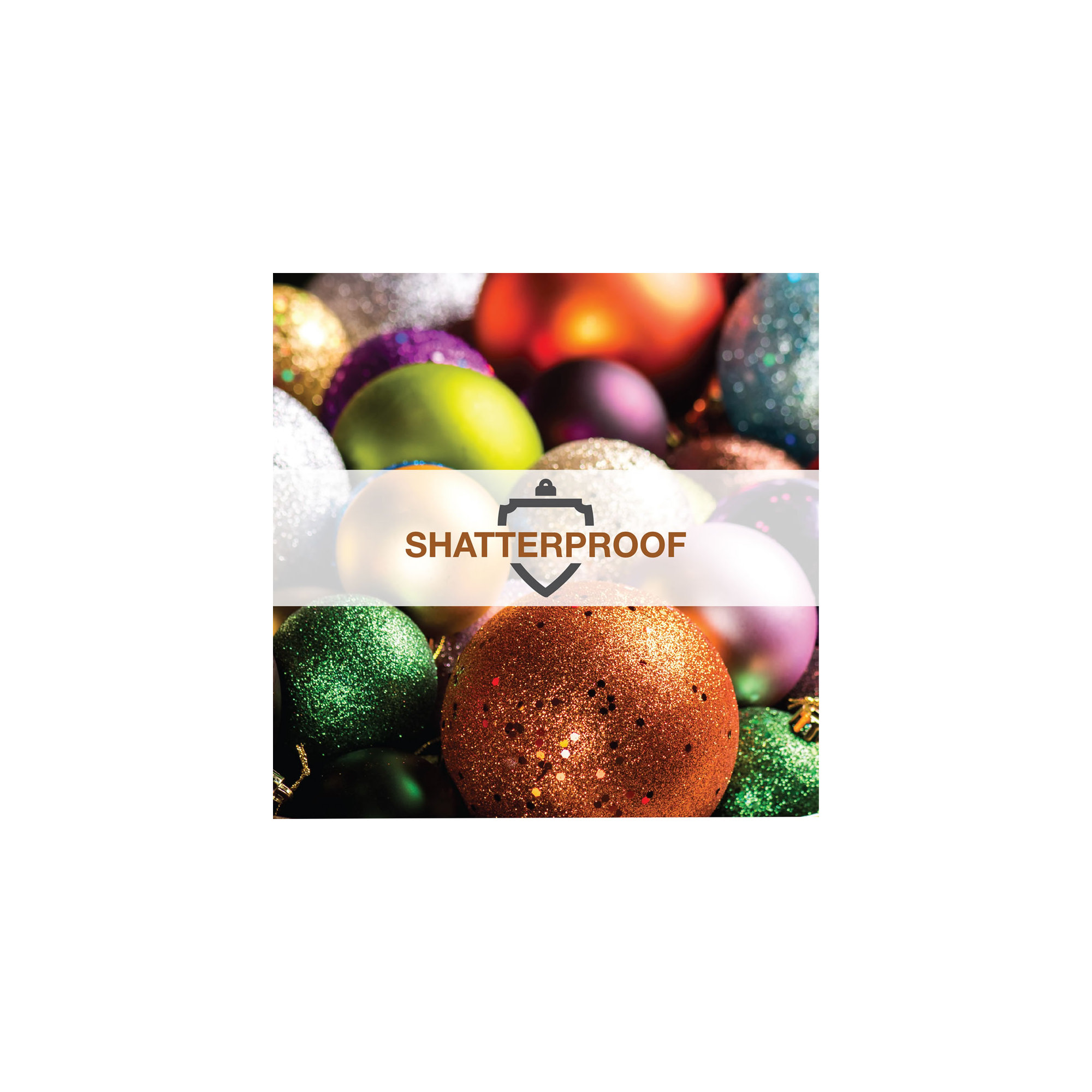 Christmas Ball Ornament, Glitter Wine, 6" H x 6" W x 6" D