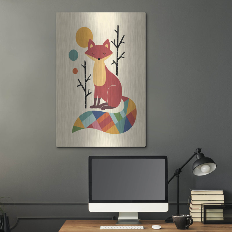 «Rainbow Fox» par Andy Westface, H 36 po x l 24 po