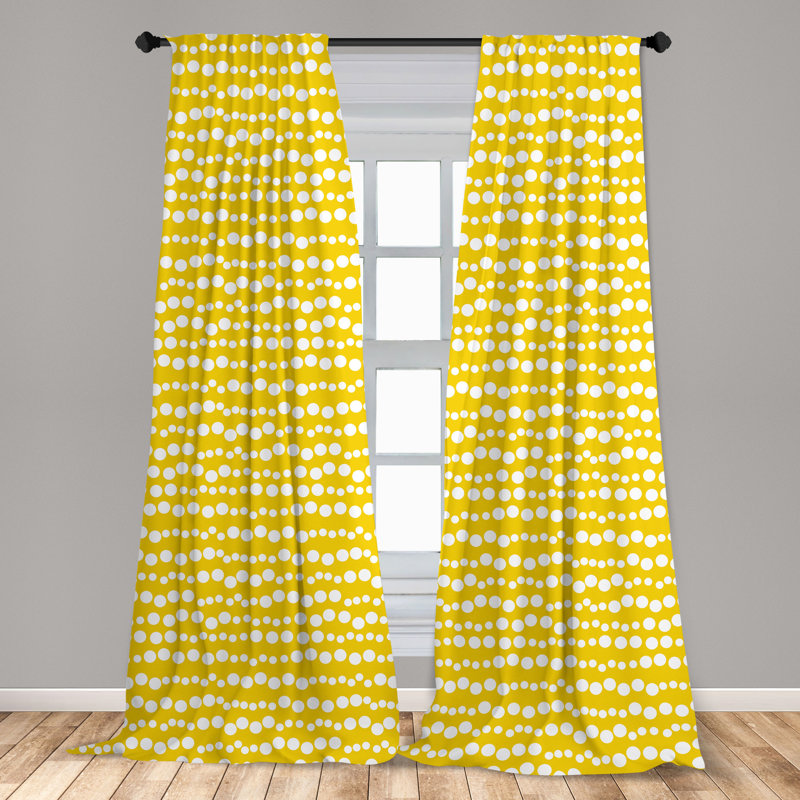 Bubble Semi-Sheer Rod Pocket Curtain Panel, 28" x 84"