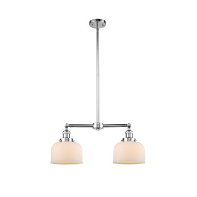 Grand pavillon cloche de 8 po à 2 lumières de 21 po