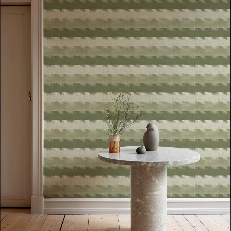 Papier peint Cabana Stripe - Olives