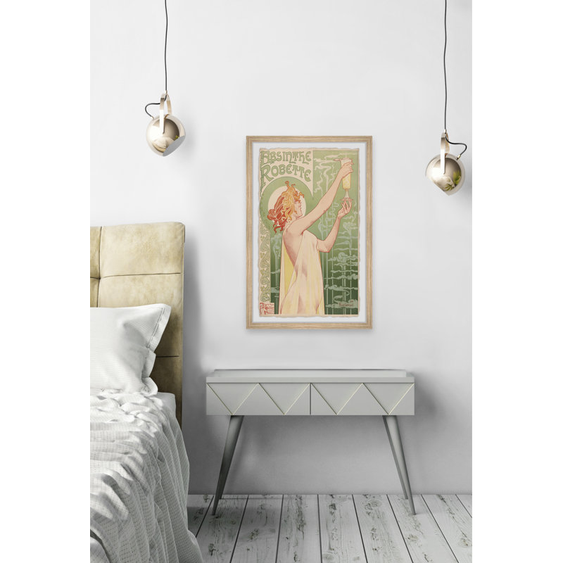 «Absinthe Robette», reproduction encadrée, H 12 po x l 8 po