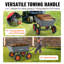 VEVOR Dump Cart, Poly Garden Dump Cart with Easy to Assemble Steel Frame Dump Wagon