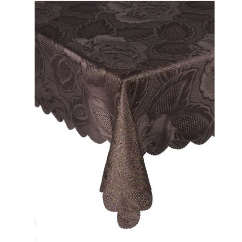 Solid Colour Tablecloth, Chocolate, 63cm W x 63cm L, Flower