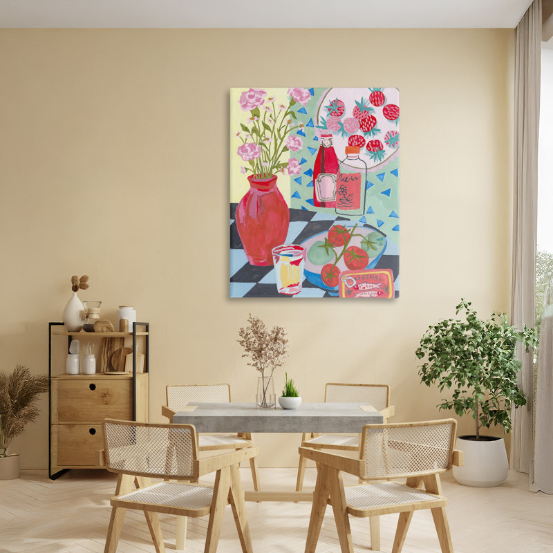 «Kitchen Sauces Still Life» par Melissa Wang, H 40 po x l 30 po