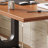 Brown+Black+Clear Rectangular Solid Wood+Iron+Acrylic desks-107397900