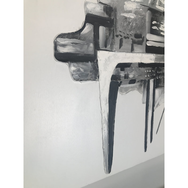 Piano - Wrapped Canvas Painting
