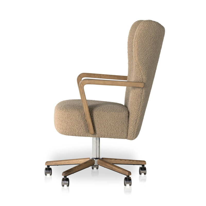 Melrose Executive Chair, Sheepskin Camel