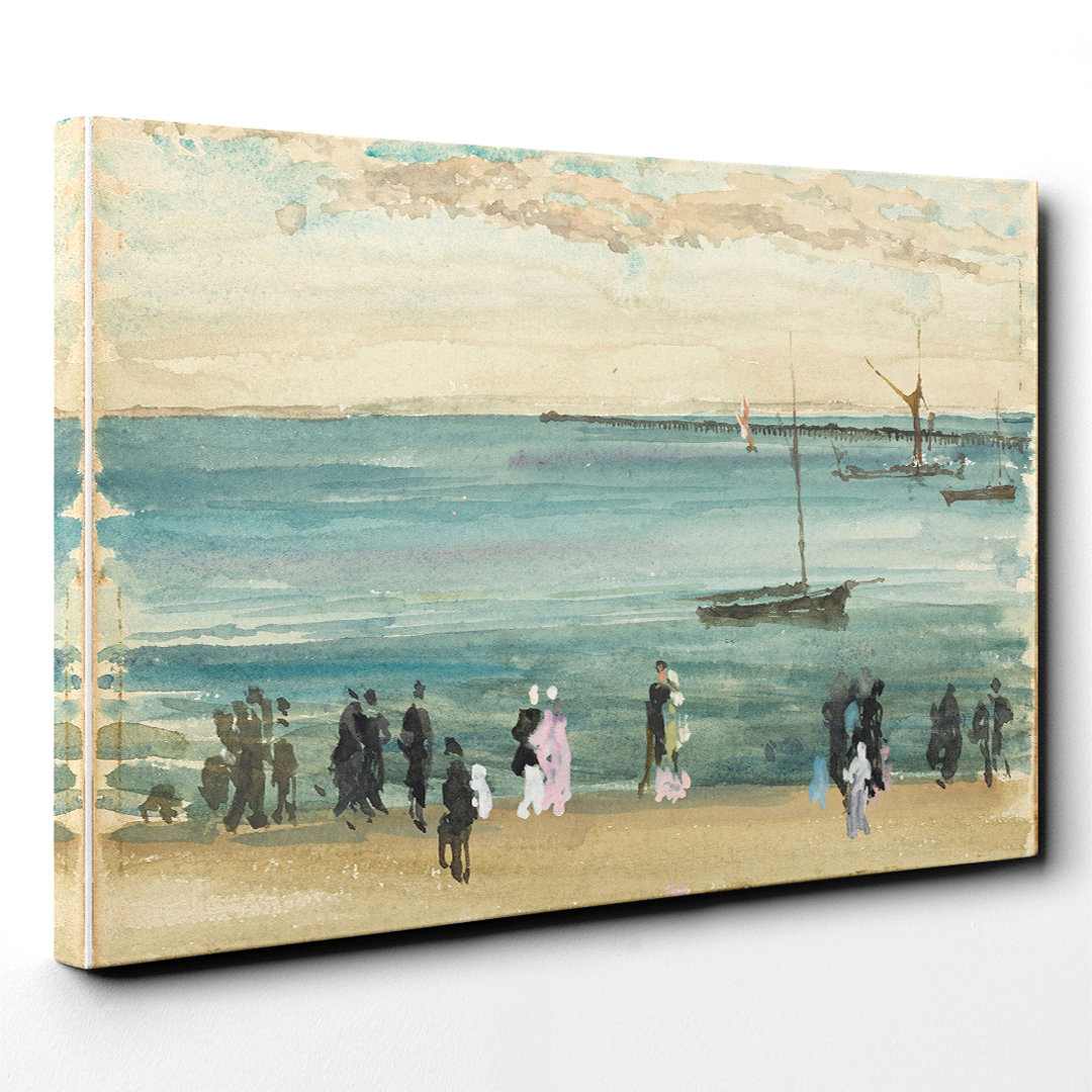 Southend Pier by James Abbott McNeill Whistler - Wrapped Canvas