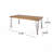 Industrial Wood And Metal Rectangular Dining Table