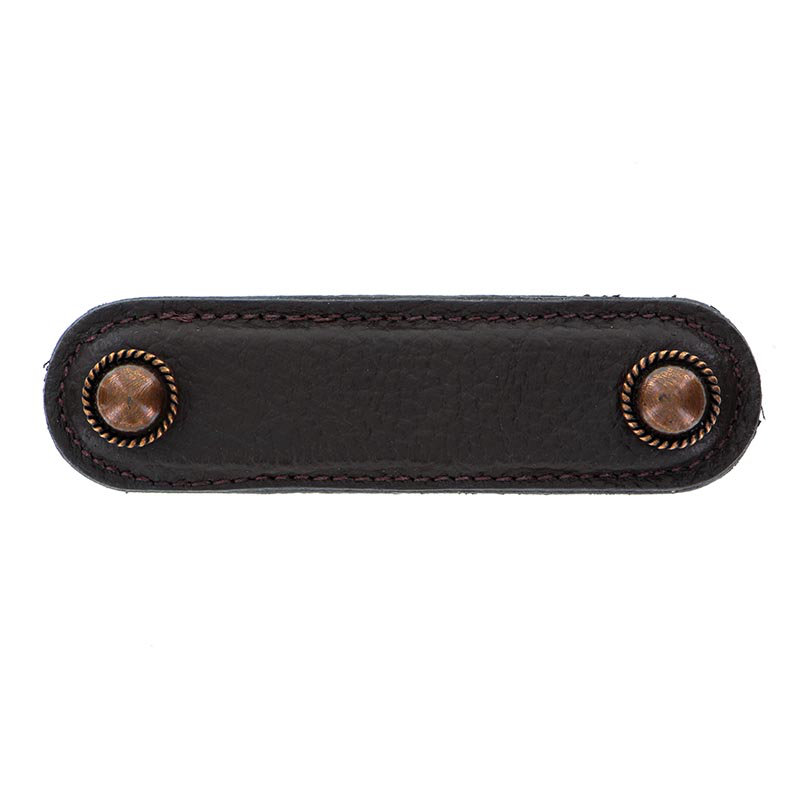 Sanzio 6" Center to Center Bar Pull, Antique Copper, 6''