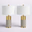 Lampe de table 24 po gris / laiton Belmonte