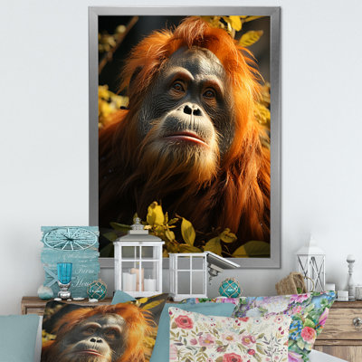 Orang-outan des singes dans la jungle ensoleillée