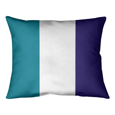 Striped Reversible Throw Pillow