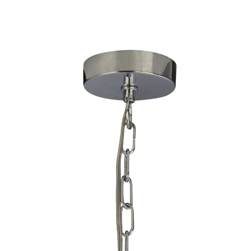 Roldan 8 - Light Candle Style Chandelier, Chrome