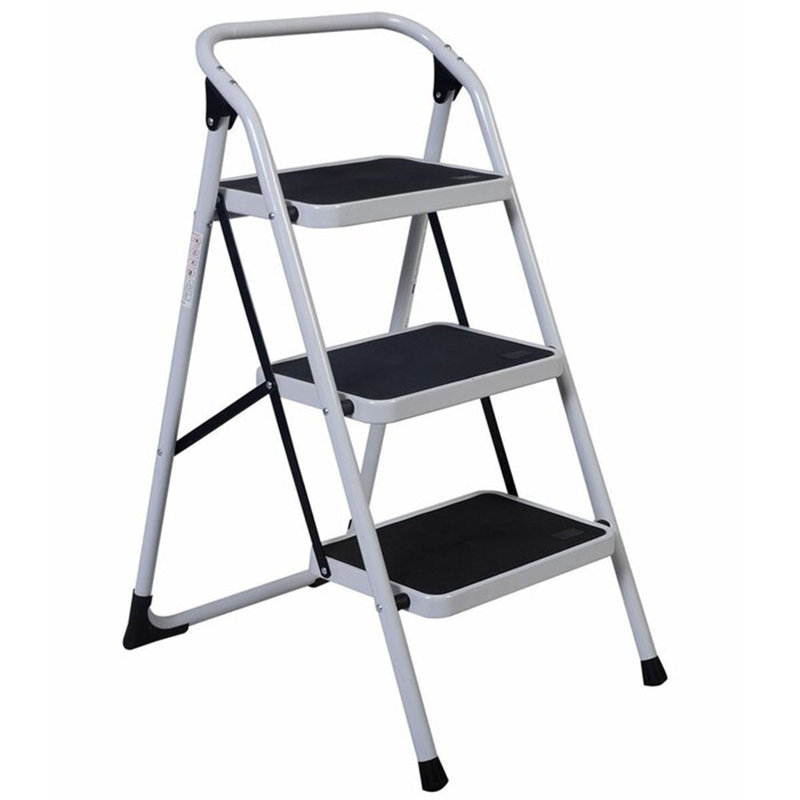 Convallaria 3 - Step Iron Lightweight Folding Step Stool