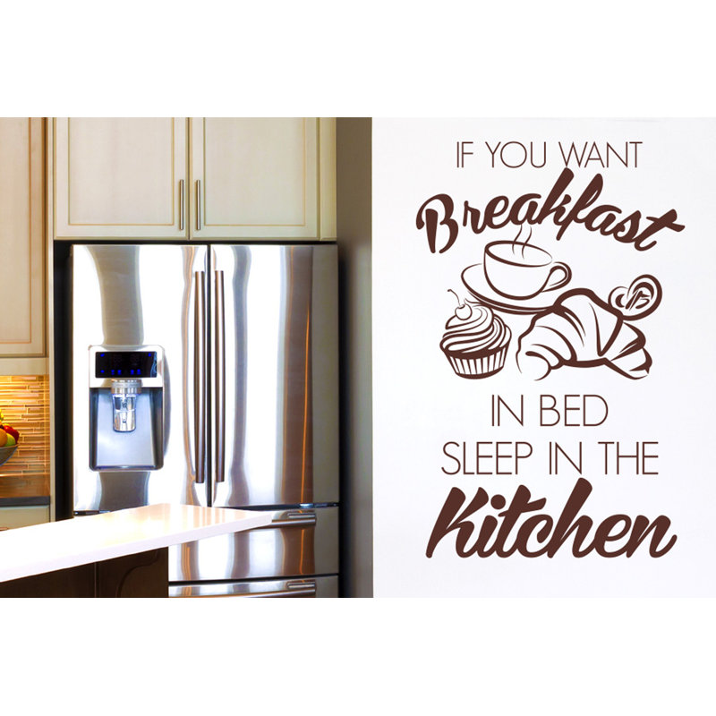 Food & Beverage Non-Wall Damaging Wall Decal, Brown