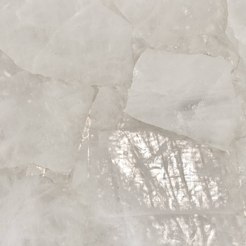 Porte-brosse en cristal de roche de qualité supérieure (quartz neige)