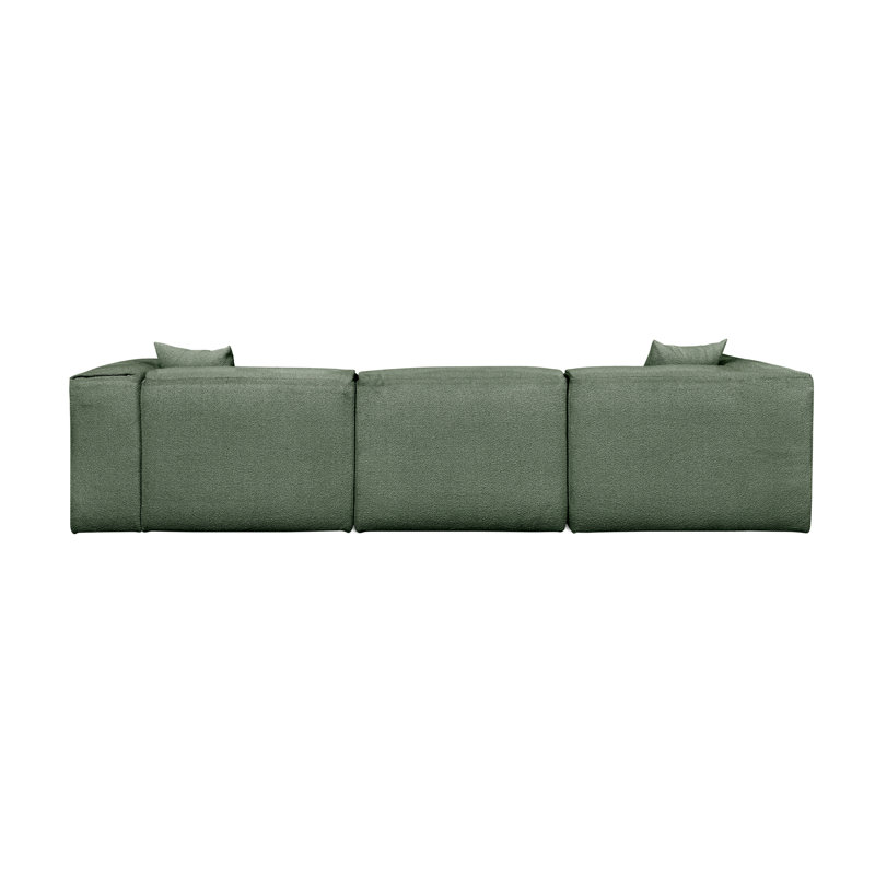 Canapé modulaire 5 pièces Nest, Boucle de pin, Orienté à gauche (vu de face)