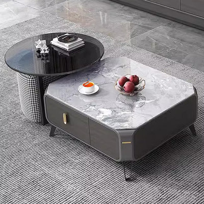 Ensemble de tables basses en ardoise italienne de luxe