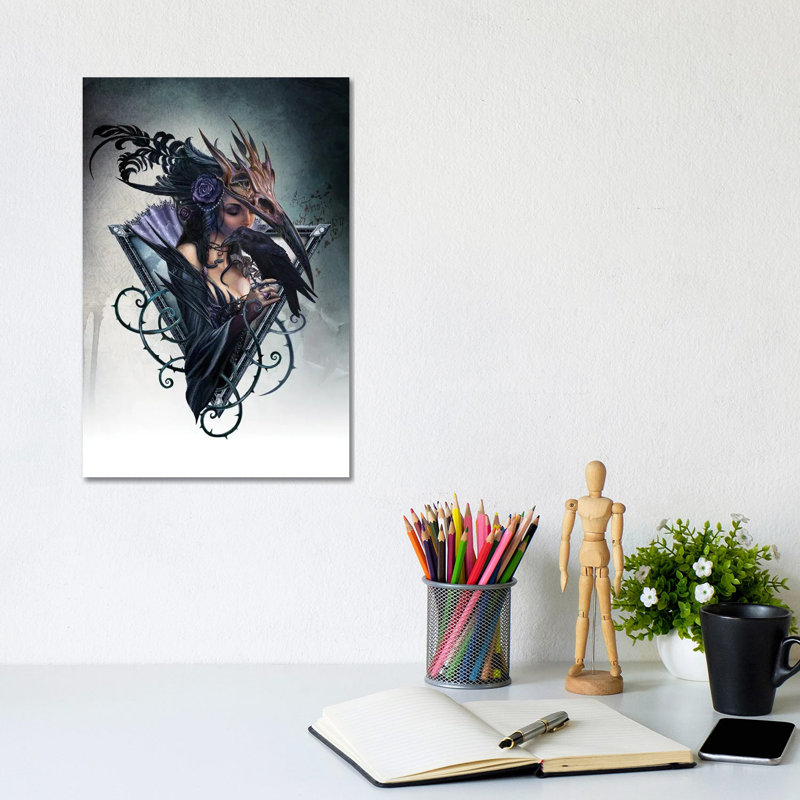 Corvus Arcanum, 12" H x 8" W x 0.75" D, No Mat, Wrapped Canvas