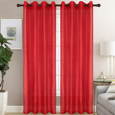 Diredra Polyester Semi-Sheer Curtains (Set of 2)
