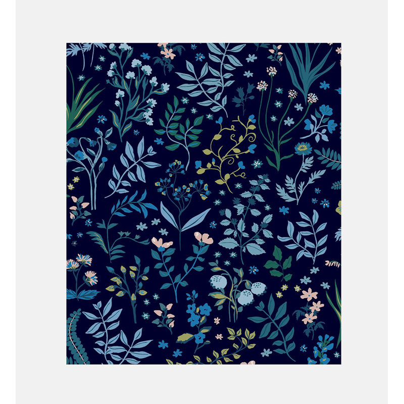 Joules Holcombe Floral Wallpaper, Navy