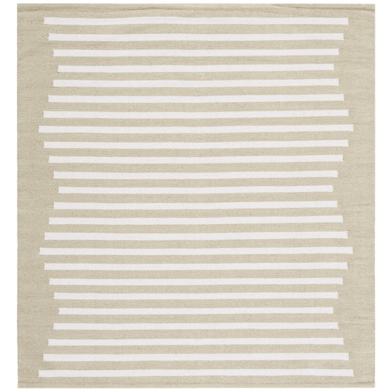 Tapis rayé en coton Esven, Carré 6 pi