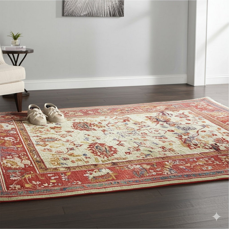 Hand Knotted Wool Area Rug