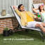 Chaise longue pour l'extérieur, chaise longue avec roulettes 2 pièces, chaise de bronzage avec 5 positions réglables pour le patio, la plage, la cour, la piscine-1590520551